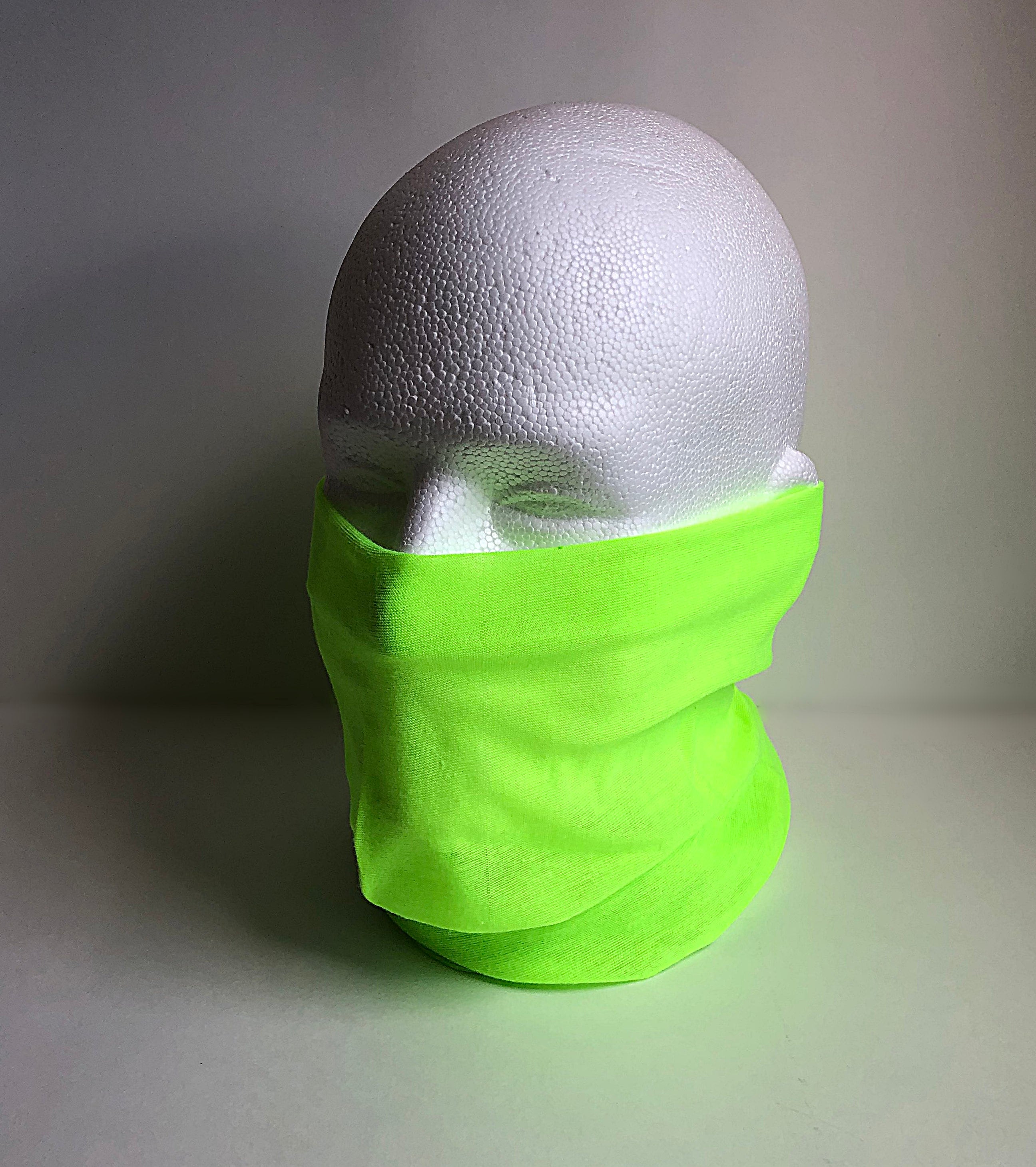 Fluorescent Green Neon Face Mask New Scarf Multi Functional Seamless Protective Covering Elastic Neck Gaiter Bandana Balaclava Head Wear N6